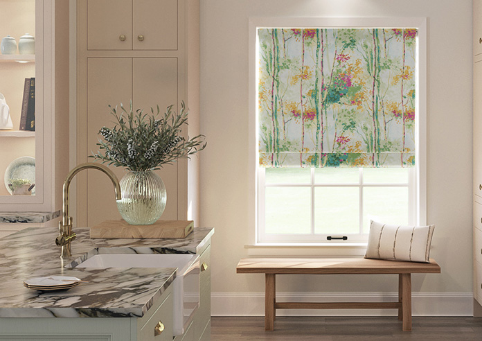 Silver Birch, Orchid - Roman Blind - Image 3